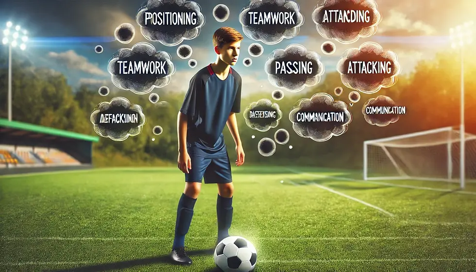 Player thinking about match