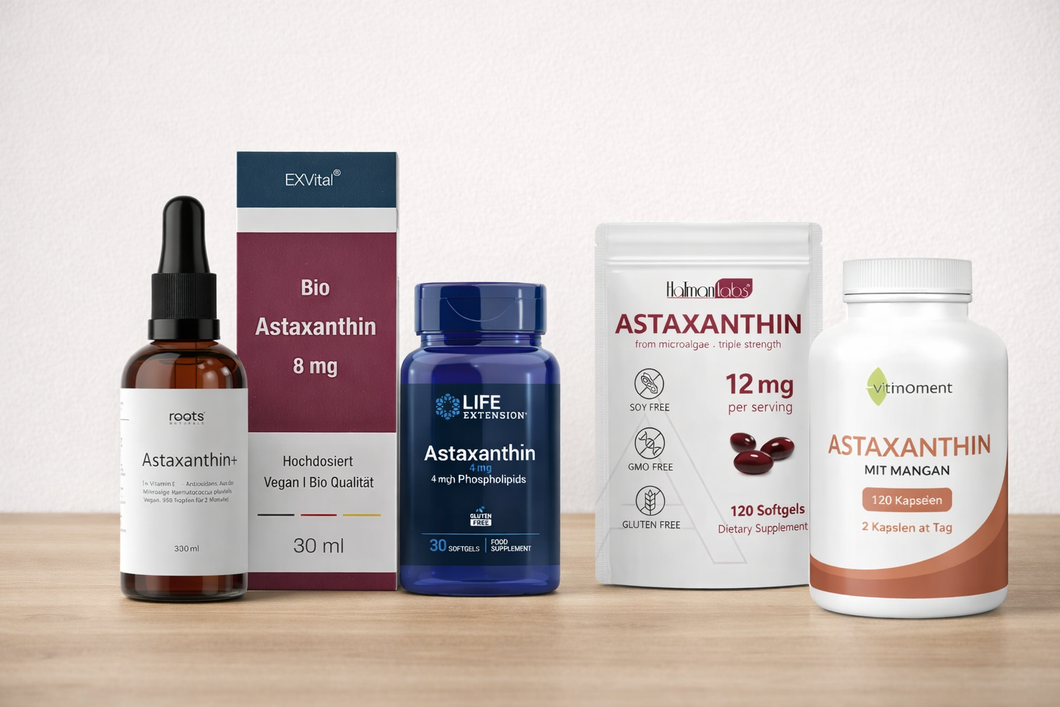 5 Astaxanthin Produkte im direkten Vergleich