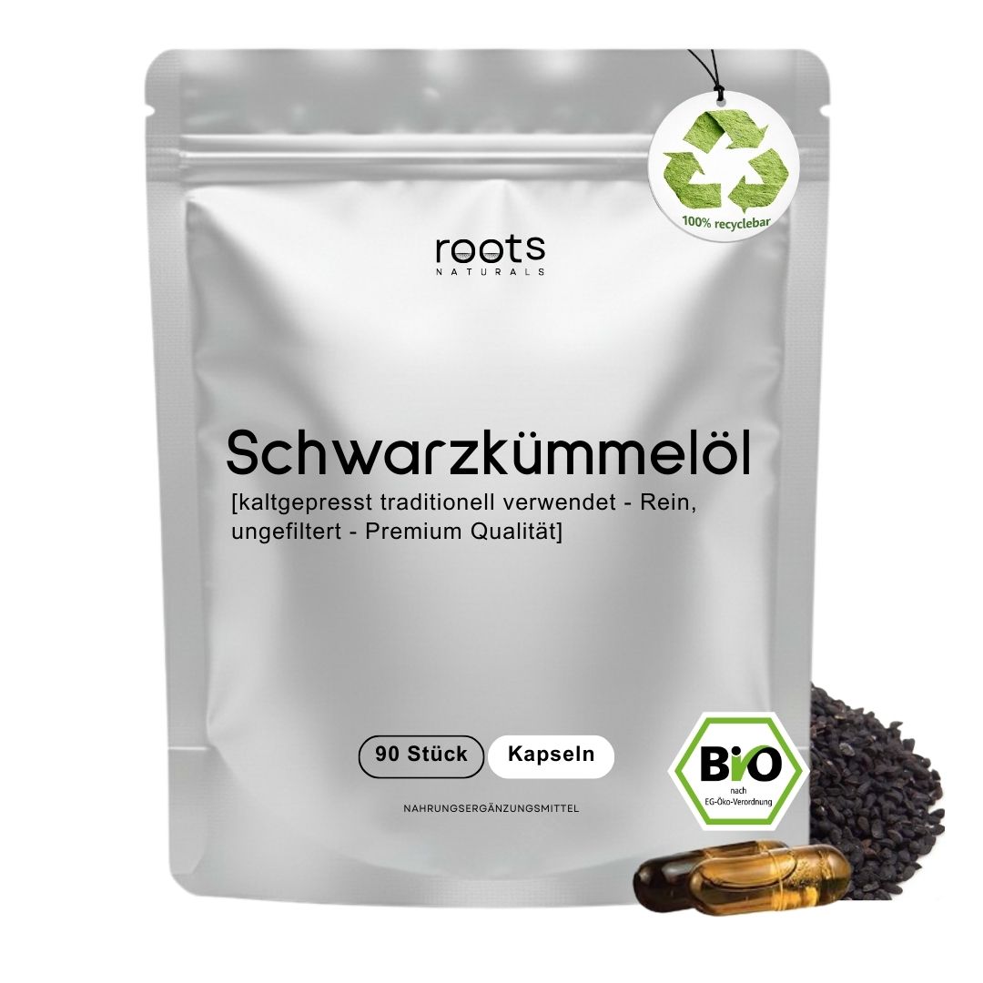 roots NATURALS Schwarzkümmelöl Kapseln — Testsieger