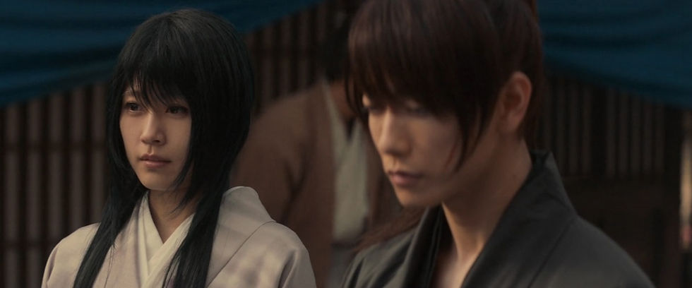 Tomoe (Arimura Kasumi) & Himura (Satoh Takeru)