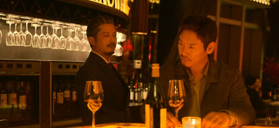 Ozawa Yoshinobu (Ikeuchi Hiroyuki) & Ji Kang-in (Sul Kyung-gu)