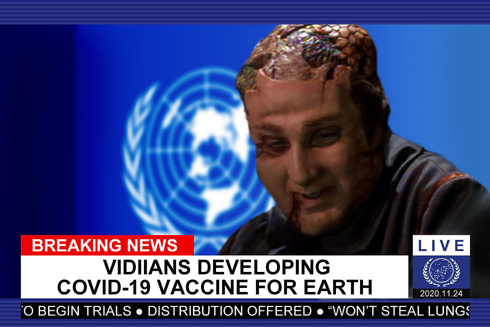 Vidiians Developing COVID-19 Vaccine for Earth