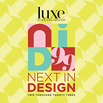 Named Next in Design by LUXE Magazine, recognizing The Drawing Room among the top 99 design firms in the country.