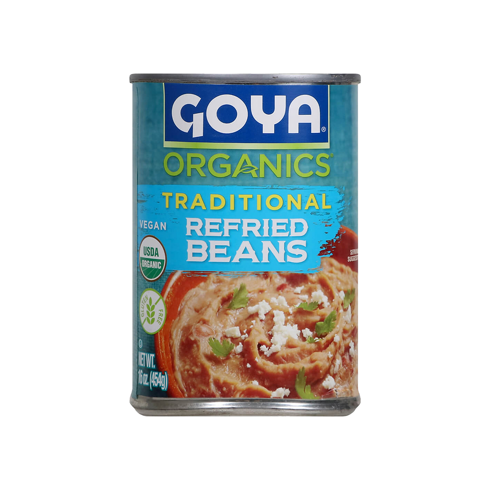 Goya Organics Traditional Vegan Refried Beans (16 oz can)