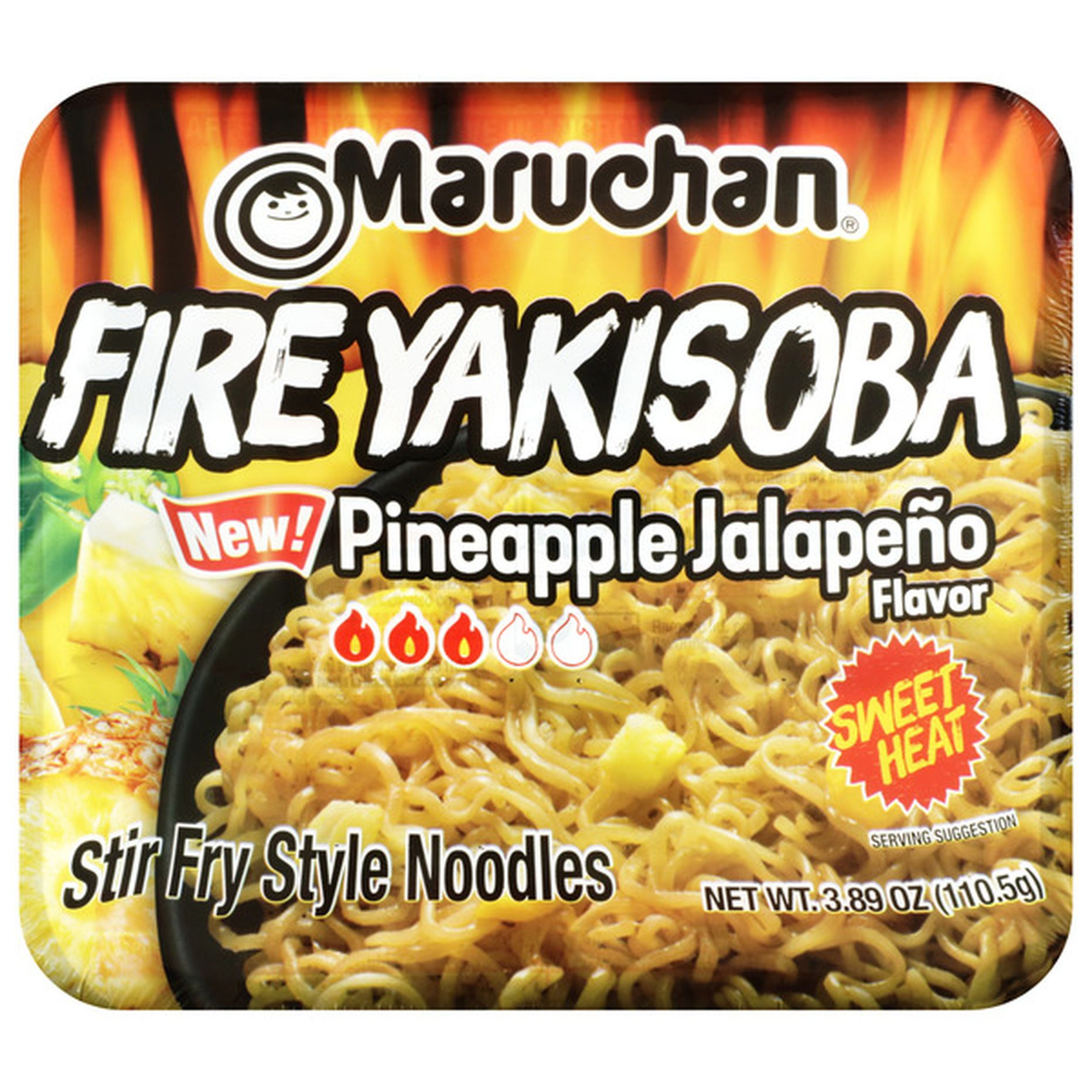 Fire Pineapple Jalapeno Yakisoba Stir Fry Style Noodles