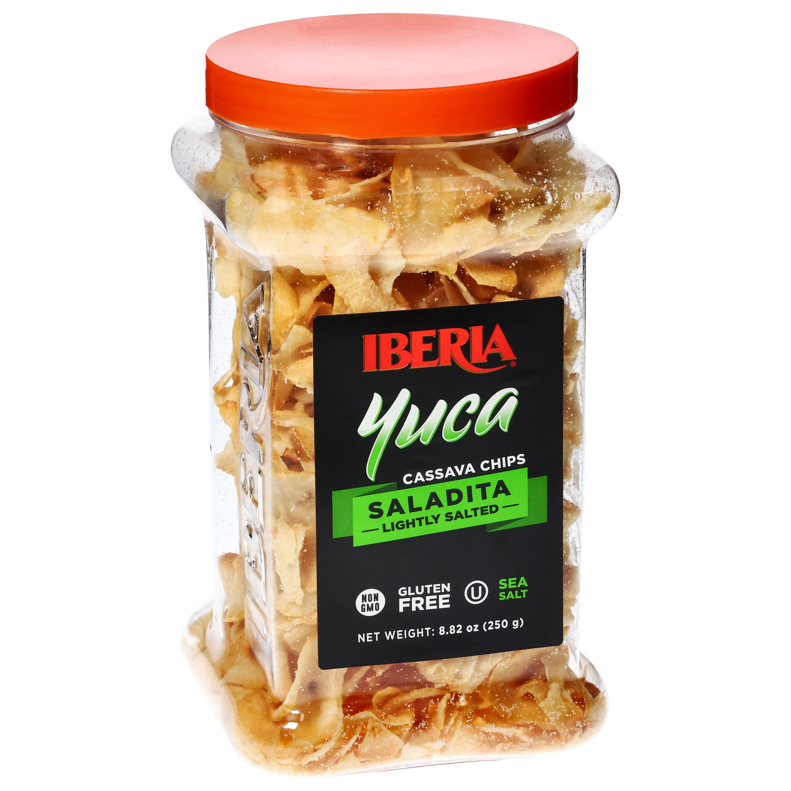Iberia Yuca Cassava Chips (Lightly Salted Saladita) Jar