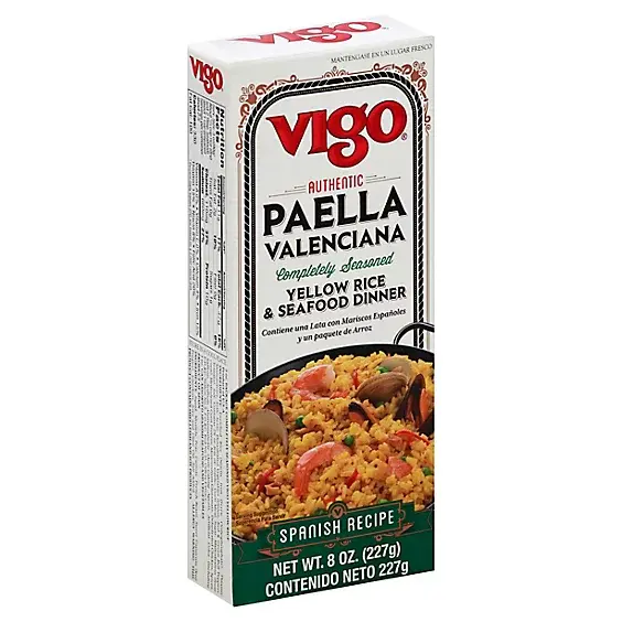 Vigo Authentic Paella Valenciana Yellow Rice & Seafood Dinner