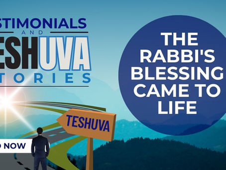 MARINA: THE RABBI'S BLESSING CAME TO LIFE
