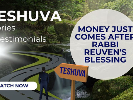 ERIC: MONEY JUST COMES AFTER RABBI REUVEN'S BLESSING