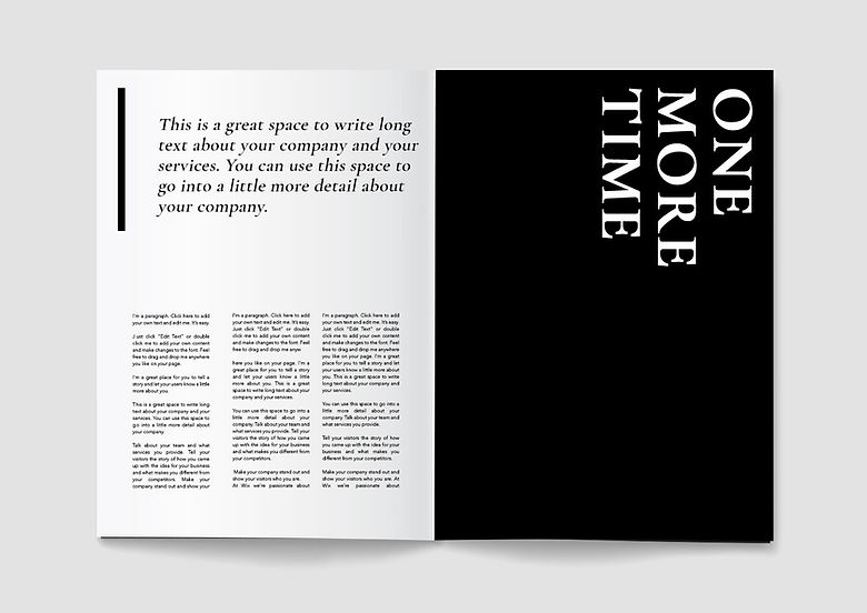Minimalist Open Magazine