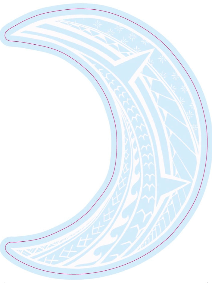 Thumbnail: Large 6" White Moon Sticker
