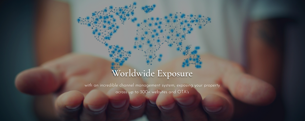 Worldwide Exposure' accompanied by icons or logos of various online travel agencies (OTAs) to illustrate AirFreedom's extensive reach across over 300+ online travel agents