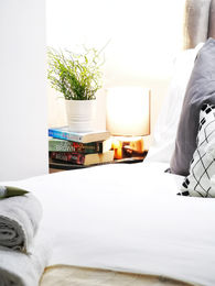 bed and bed side tables