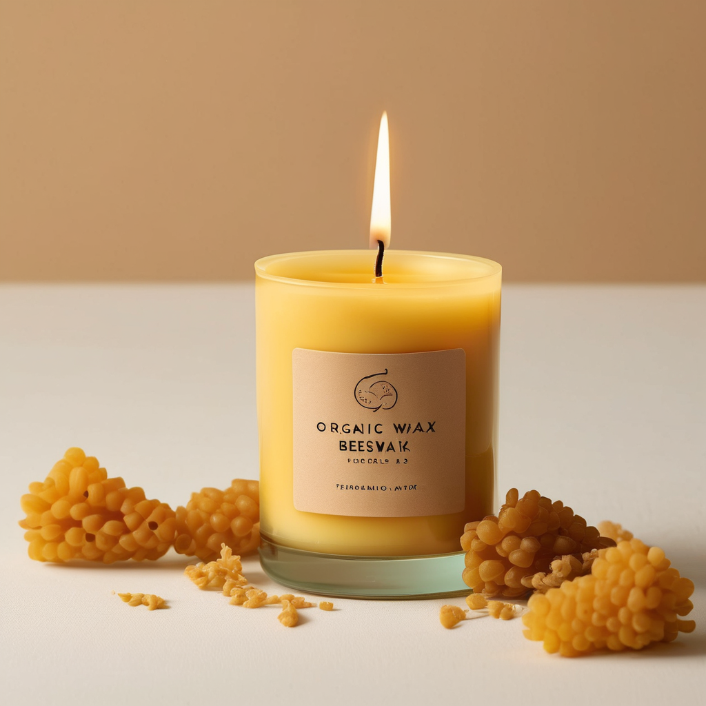 Organic Beeswax Candle