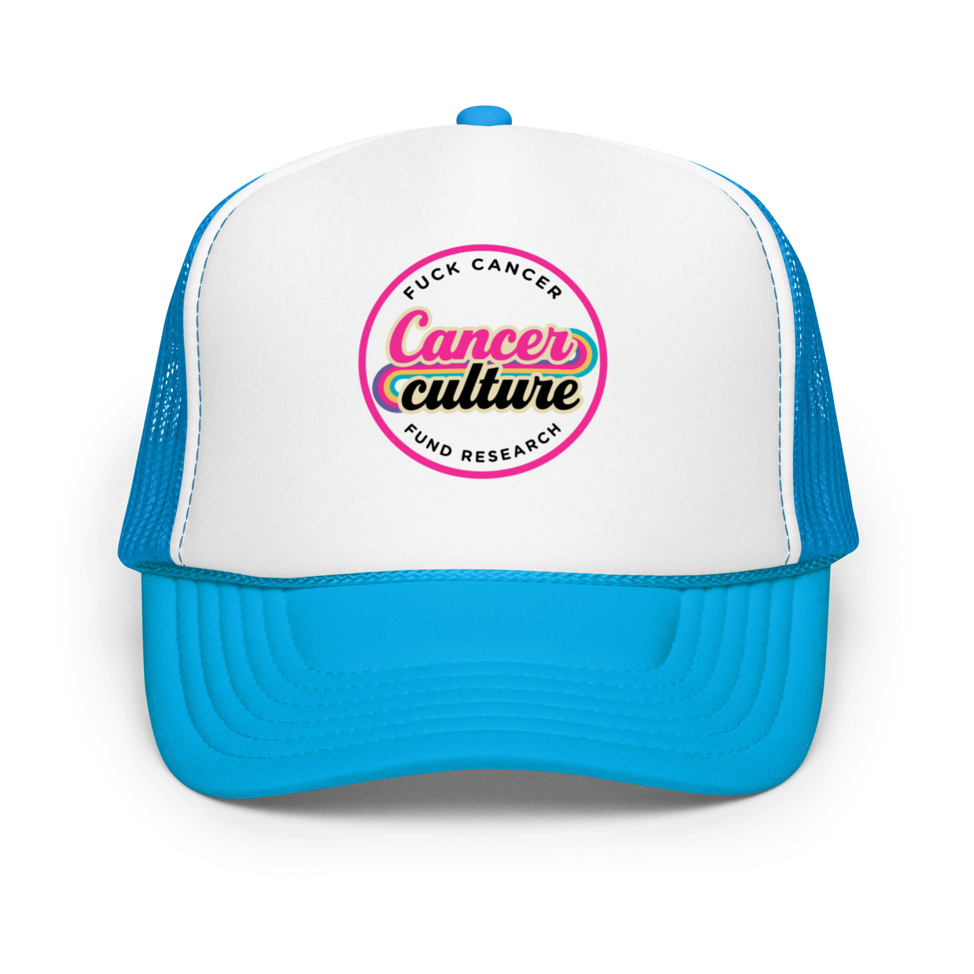 Fuck Cancer, Fund Research Foam trucker hat