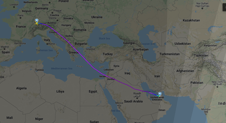 LH 704 FRA-MLE 11/1/20 (Flightradar24)