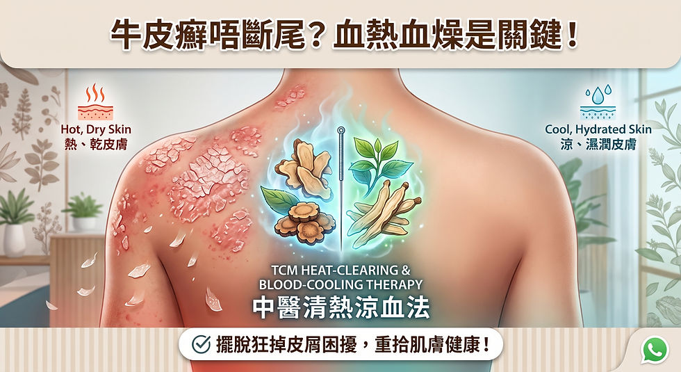 牛皮癬(銀屑病)反覆發作唔斷尾?中醫治療本質,改善內在失衝。
