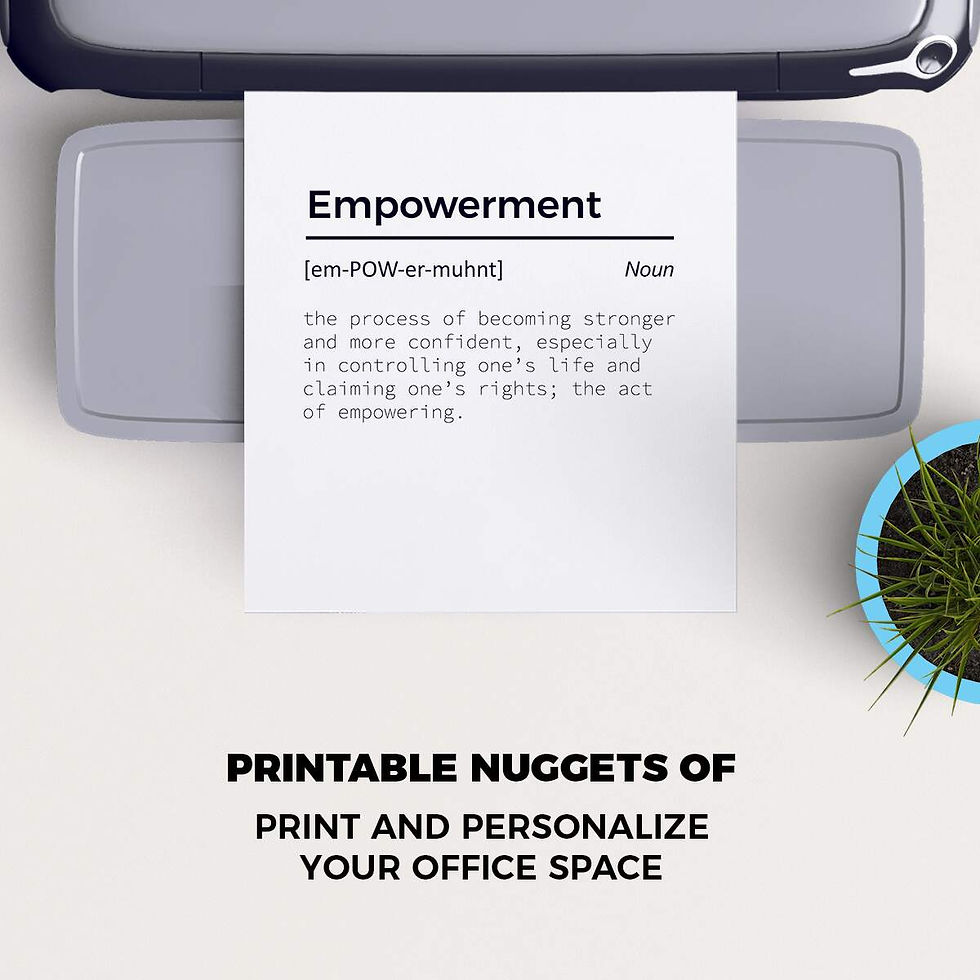 Thumbnail: Empowerment Dictionary Definition Meaning Power Word Art Print