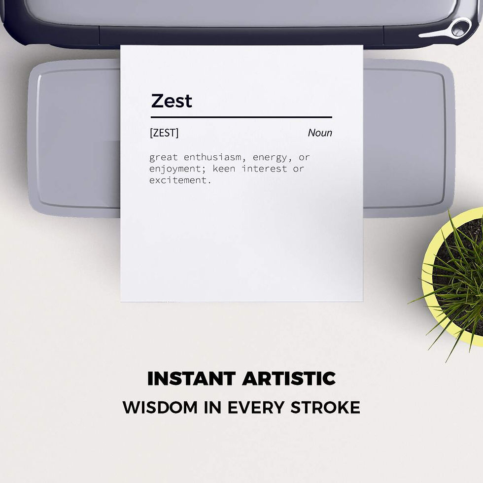 Thumbnail: Zest Dictionary Definition Meaning Power Word Art Print