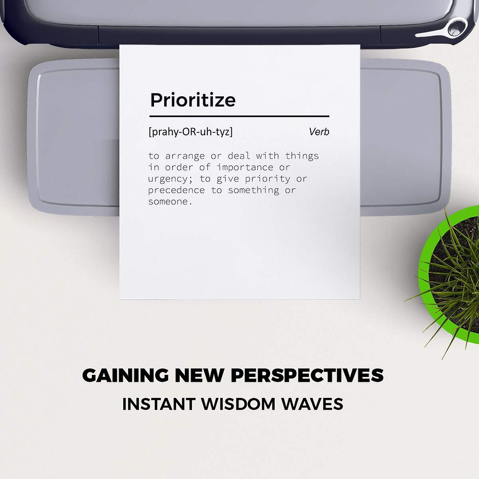 Thumbnail: Prioritize Dictionary Definition Meaning Power Word Art Print