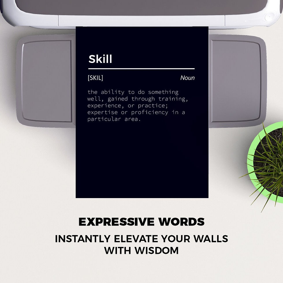 Thumbnail: Skill Dictionary Definition Meaning Power Word Art Print