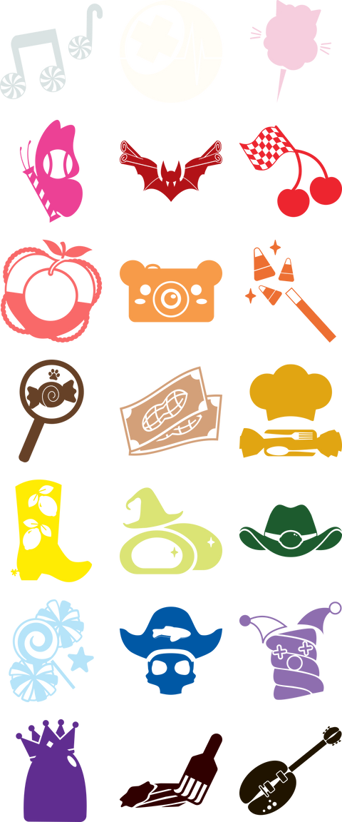 Candy Mix Maids Icons
