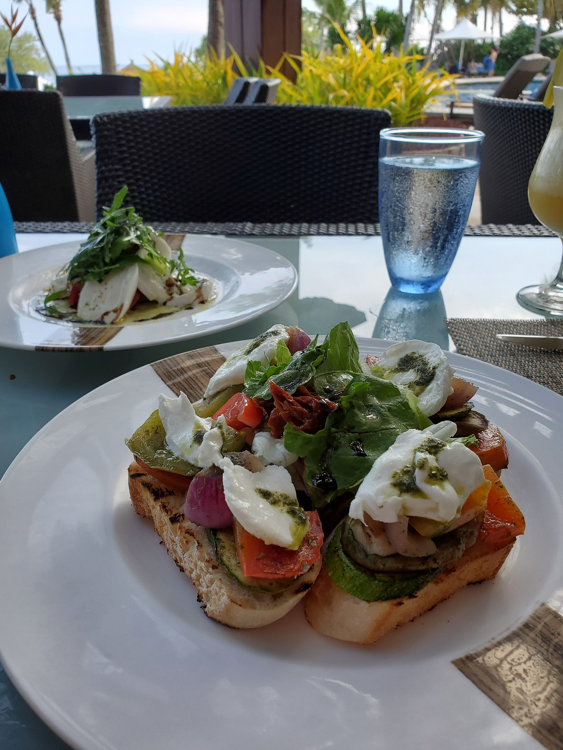 A lovely meal at the resort - caprese