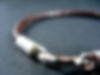 Thumbnail: Thin Bracelet with Sterling Silver Endings (4mm)
