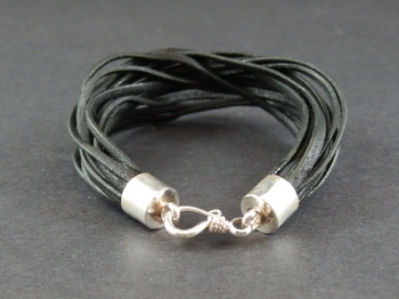 Thumbnail: Multiple Strand Leather Bracelet