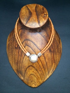 Thumbnail: White Mabe Pearl Necklace