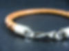 Thumbnail: Thin Bracelet with Sterling Silver Endings (4mm)