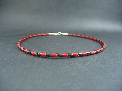 Thumbnail: Multi Coloured Choker with Sterling Silver Endings