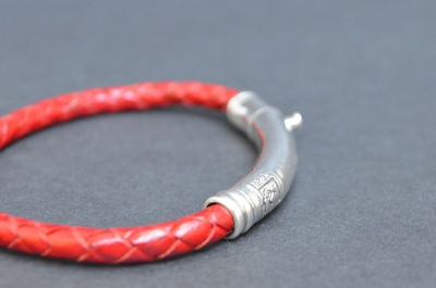 Thumbnail: Sterling Silver Thin Tube Bracelet