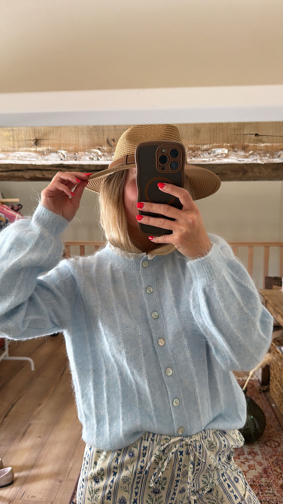 Miniature : Gilet Esmée bleu ciel 