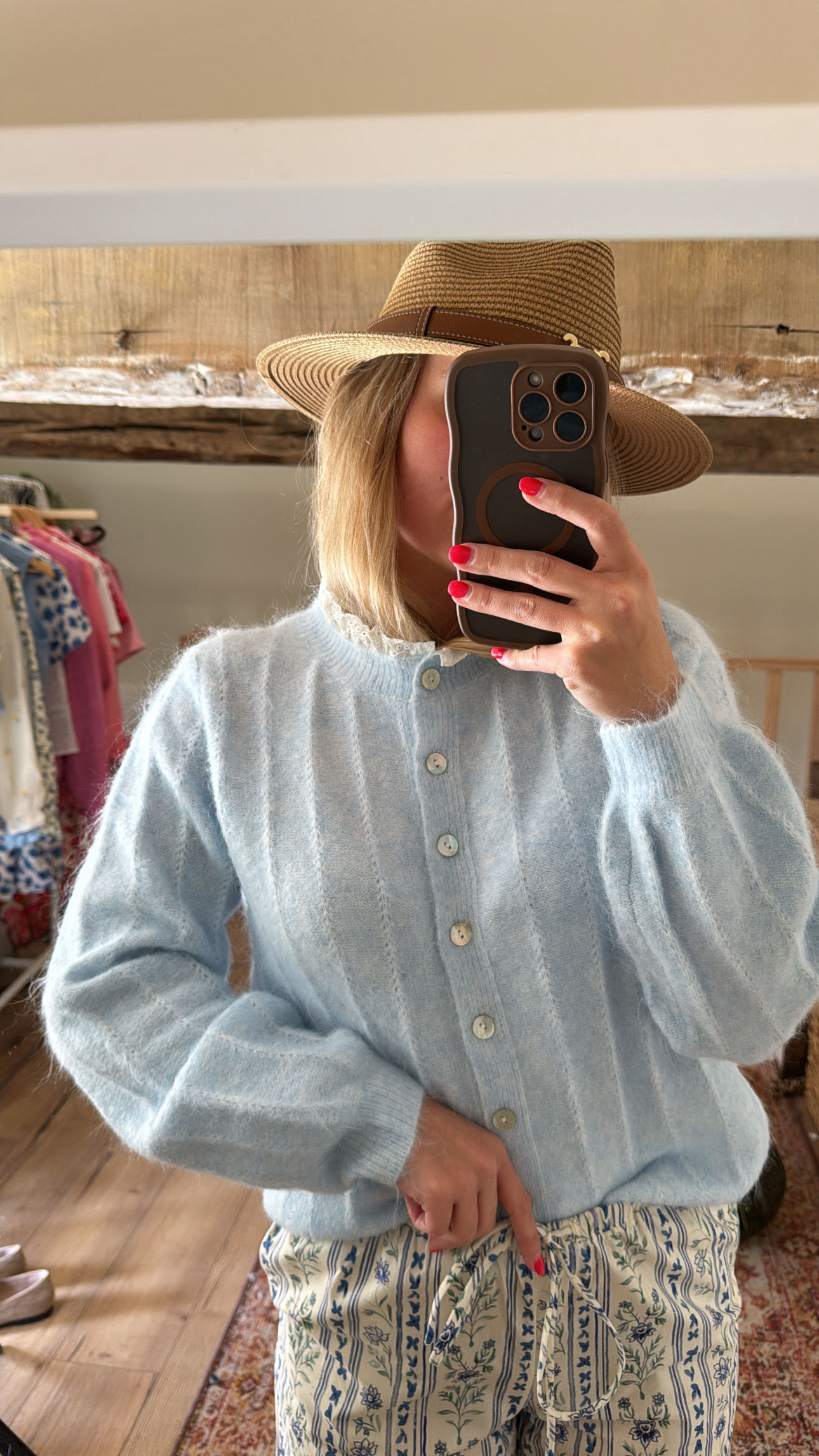 Gilet Esmée bleu ciel 