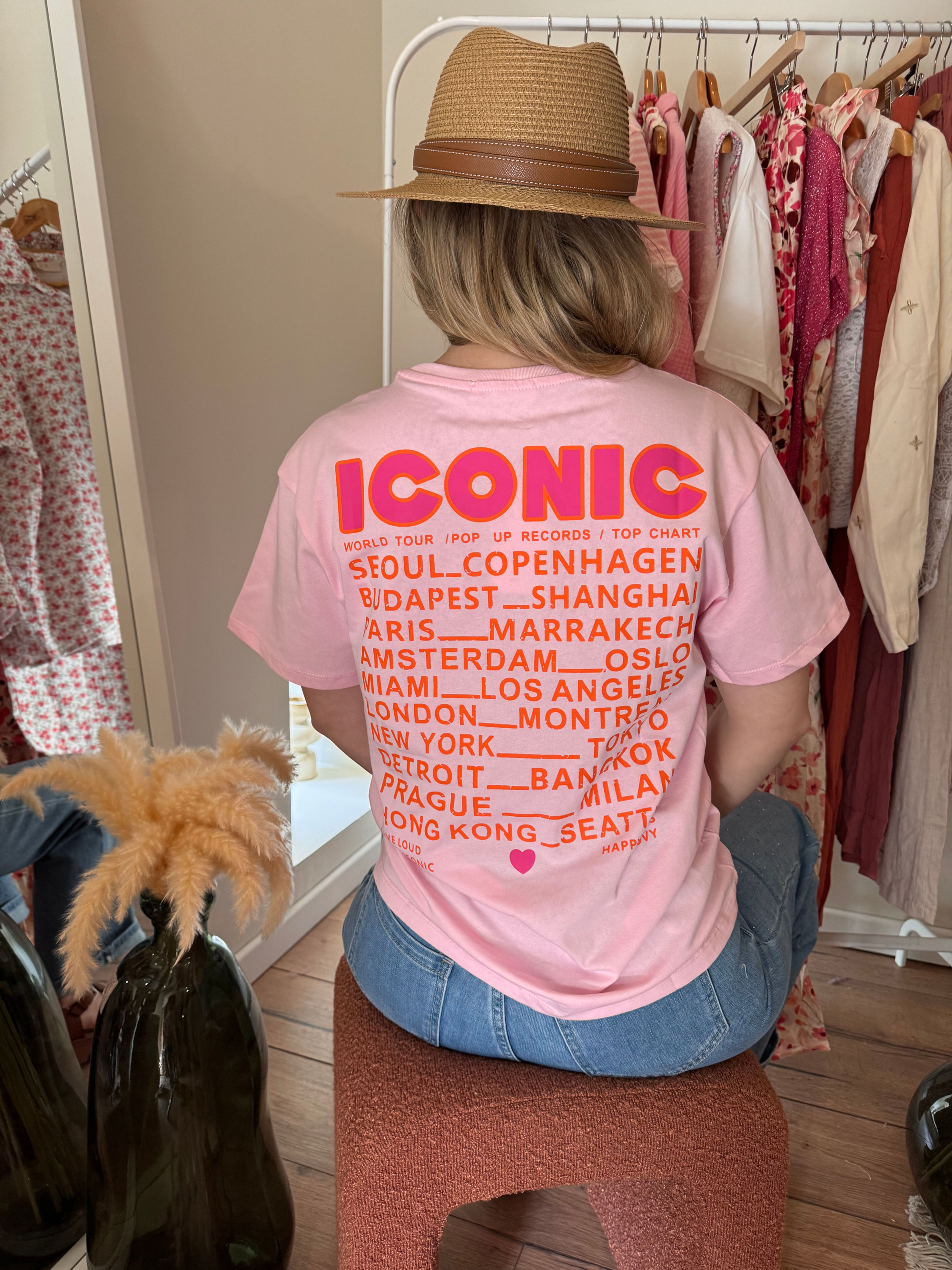 Teeshirt Iconic rose adulte 