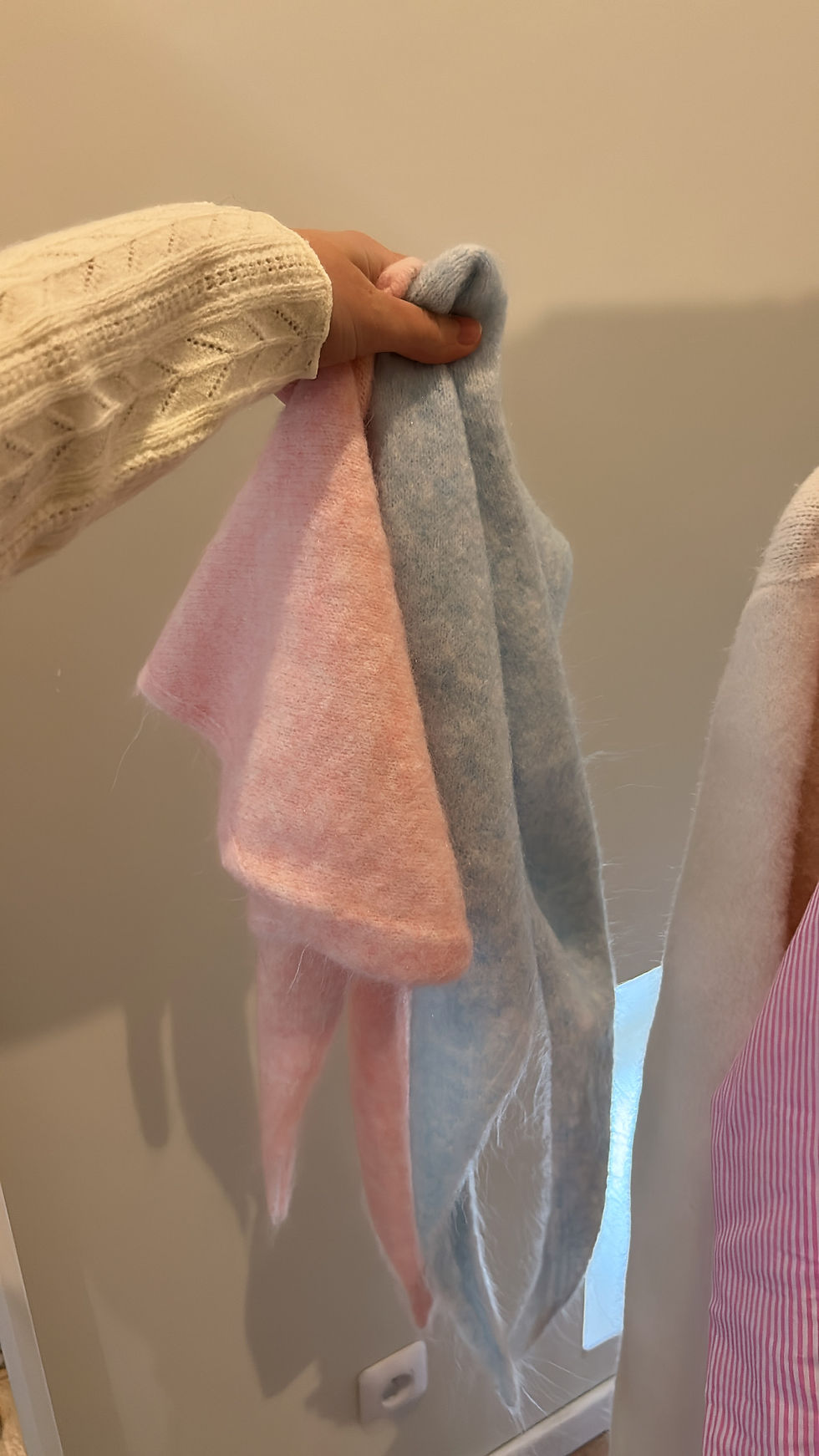 Miniature : Foulard maille Lily bleu ciel 