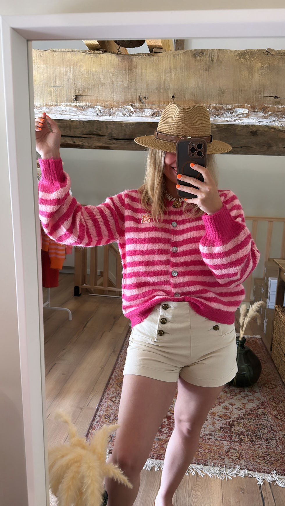 Miniature : Gilet Summer fuchsia 