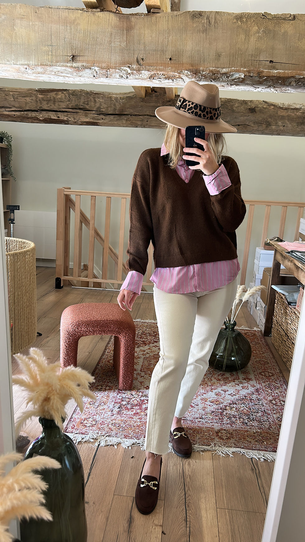 Miniature : Jean momfit Marylin écru 