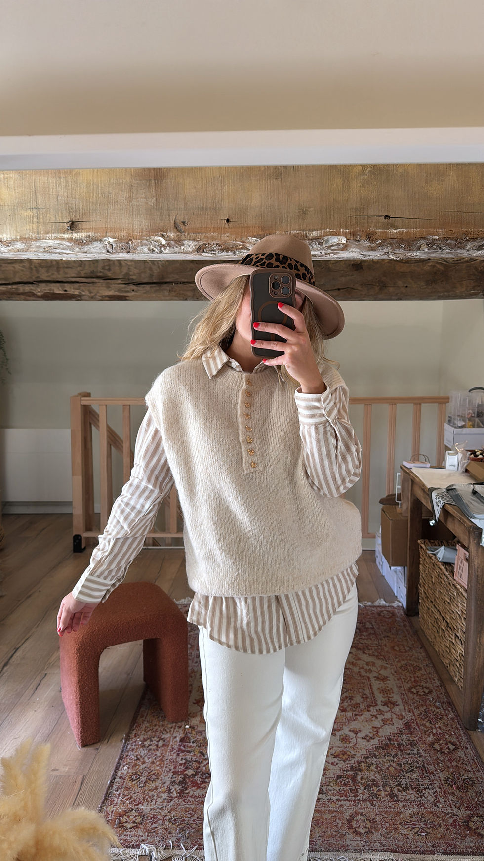 Miniature : Pull Sam beige 