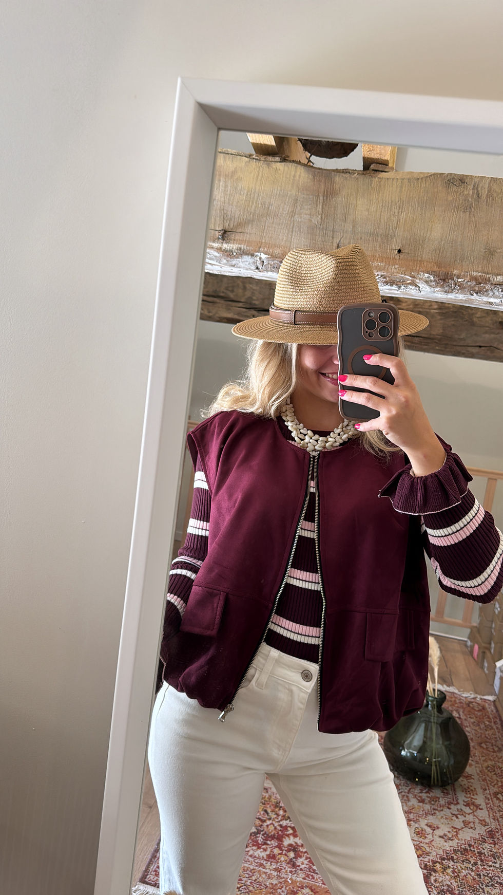 Miniature : Veste Garance bordeaux 