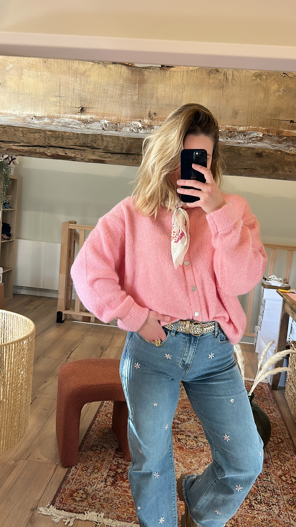Miniature : Gilet baby pink Marine 