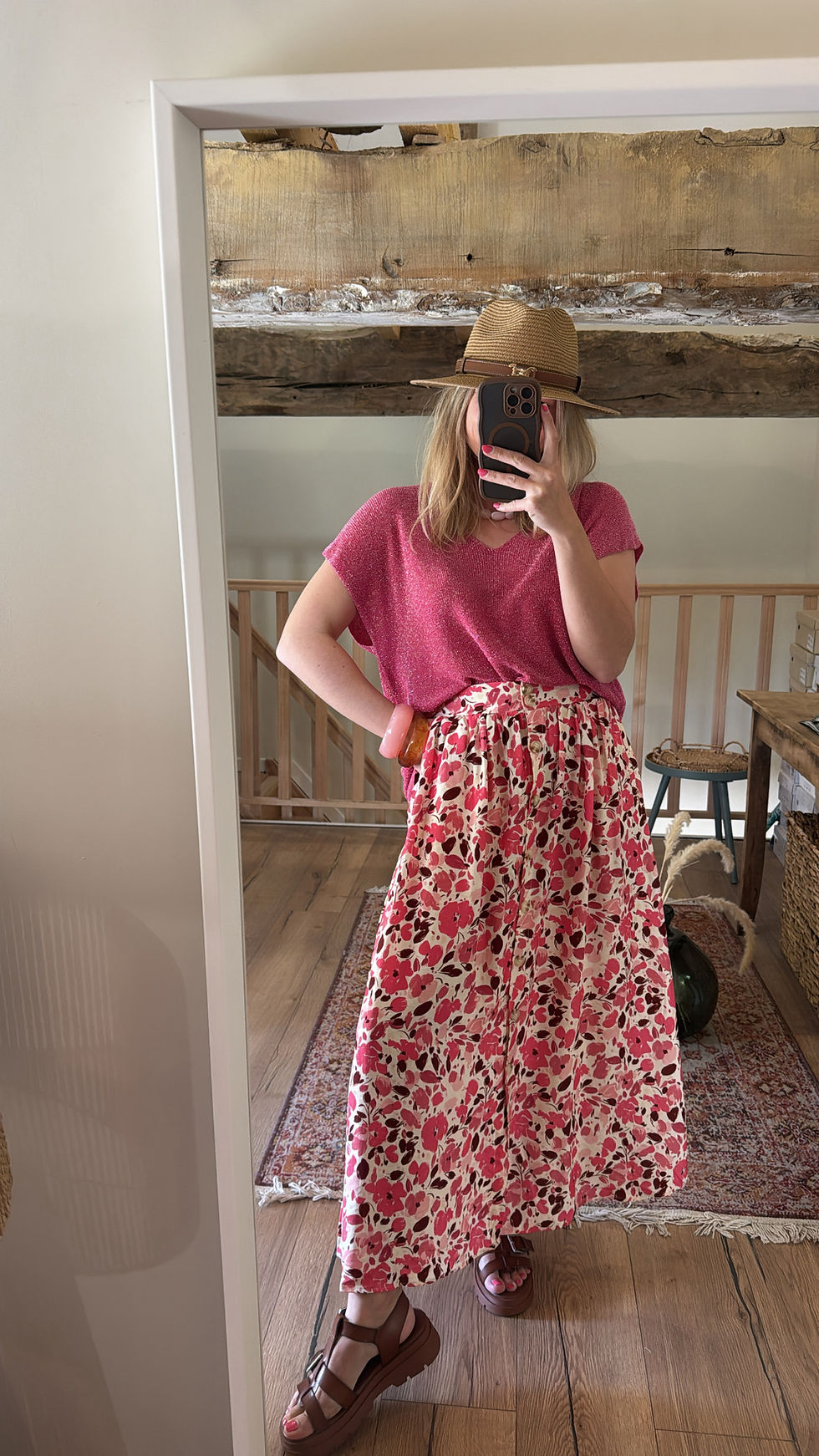 Miniature : Teeshirt lurex fuschia 