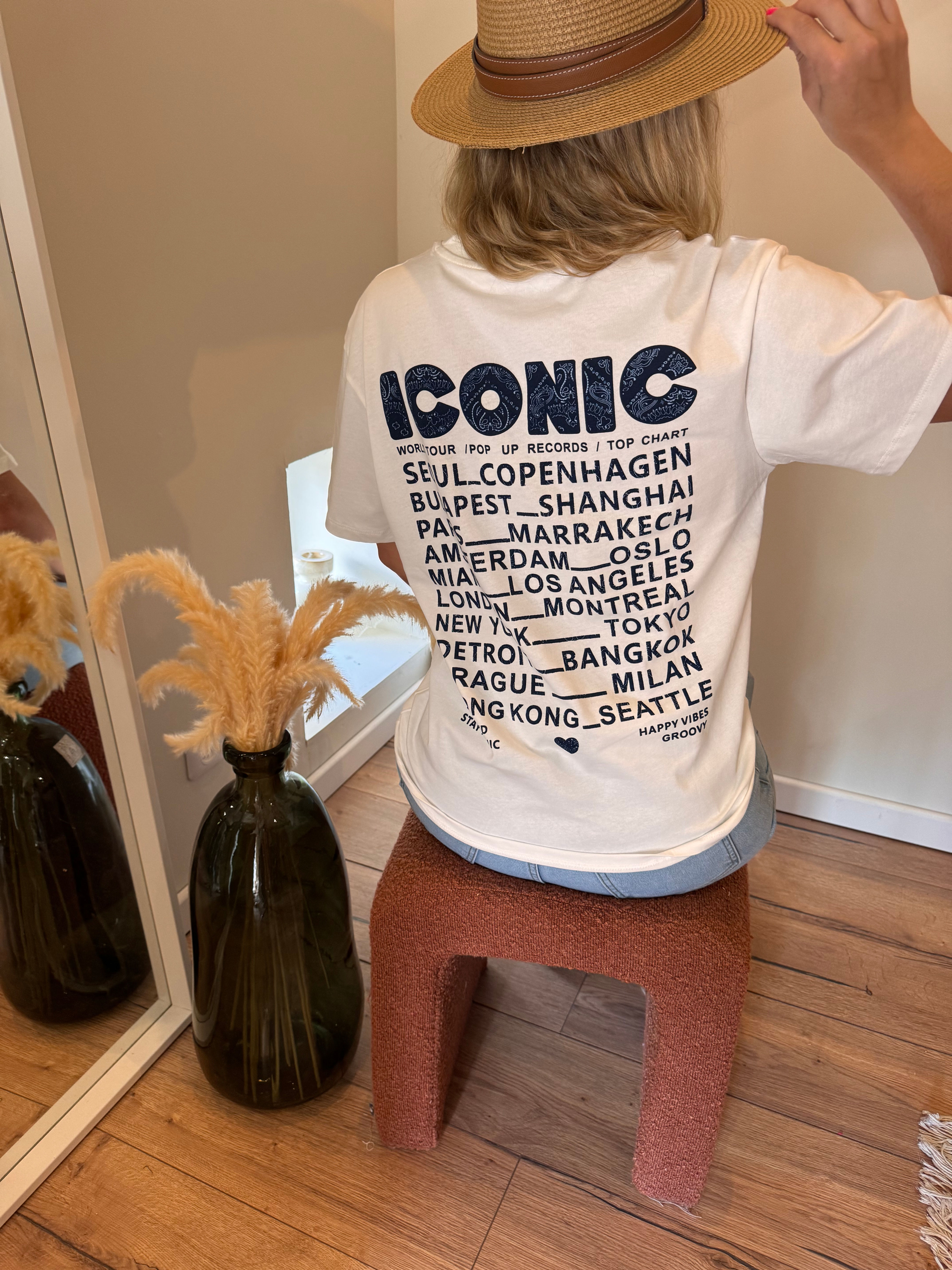 Teeshirt Iconic bandana bleu adulte 👩 