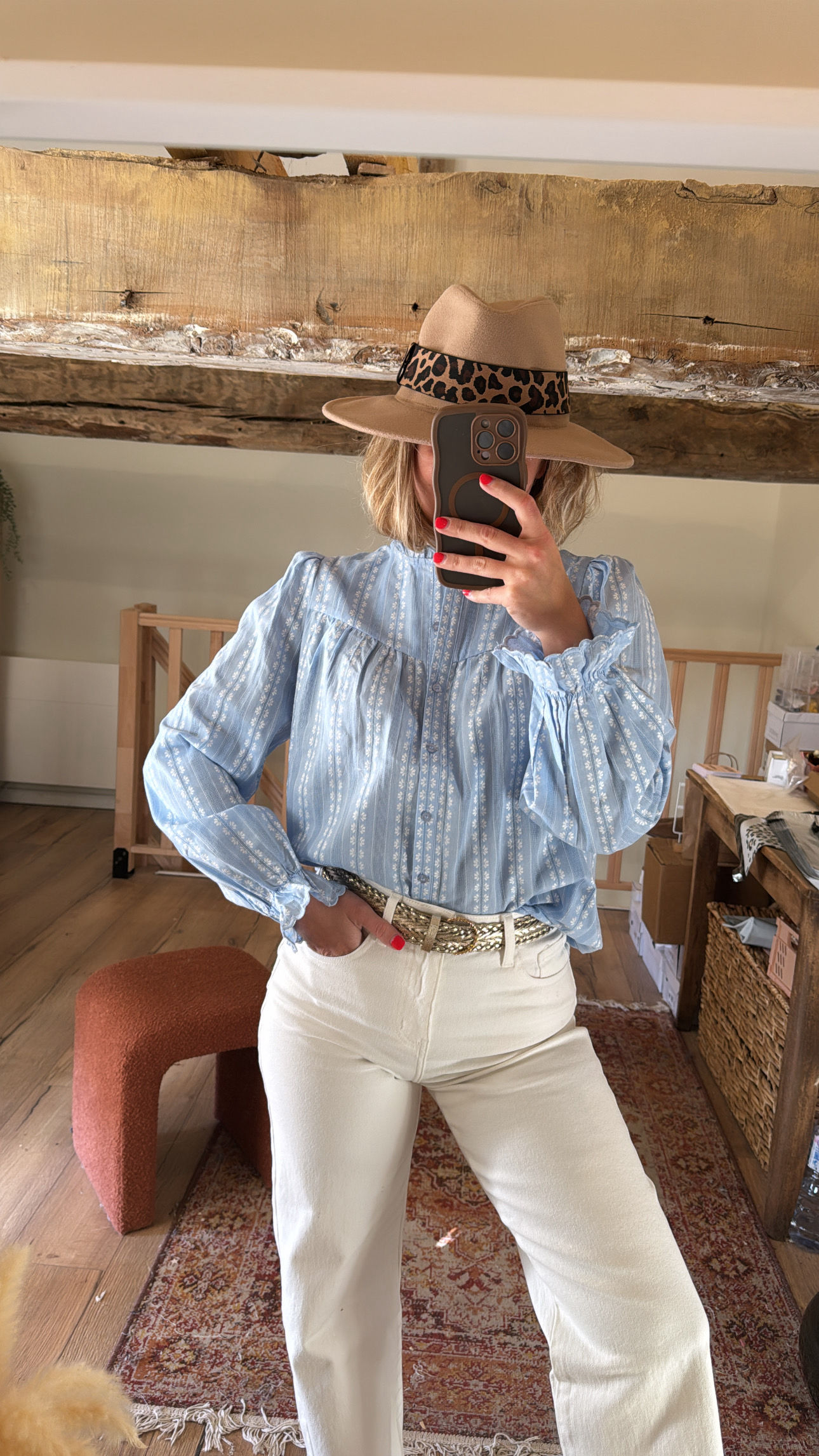 Chemisier bleu Hélène 