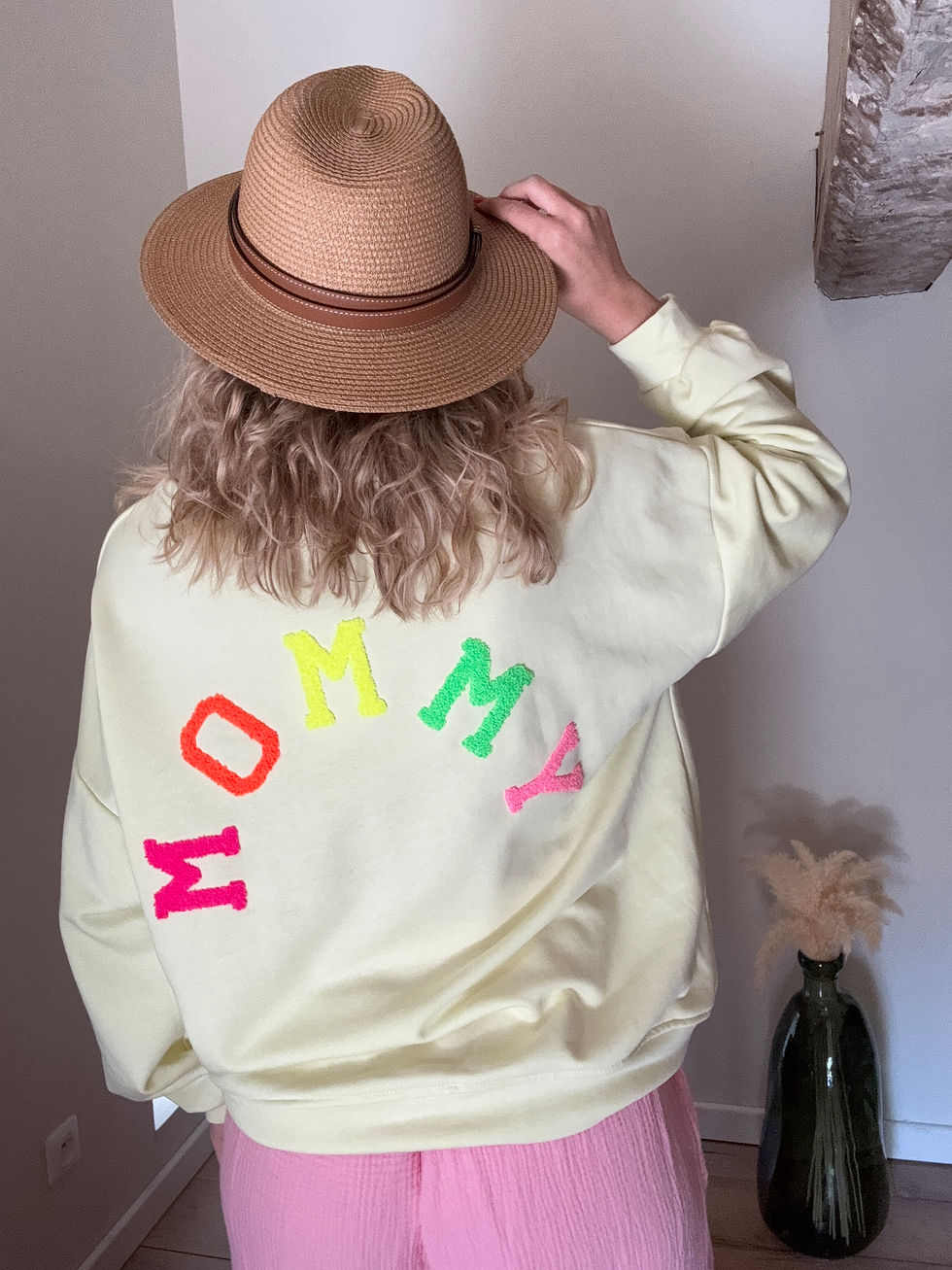 Miniature : Sweat Mommy jaune 
