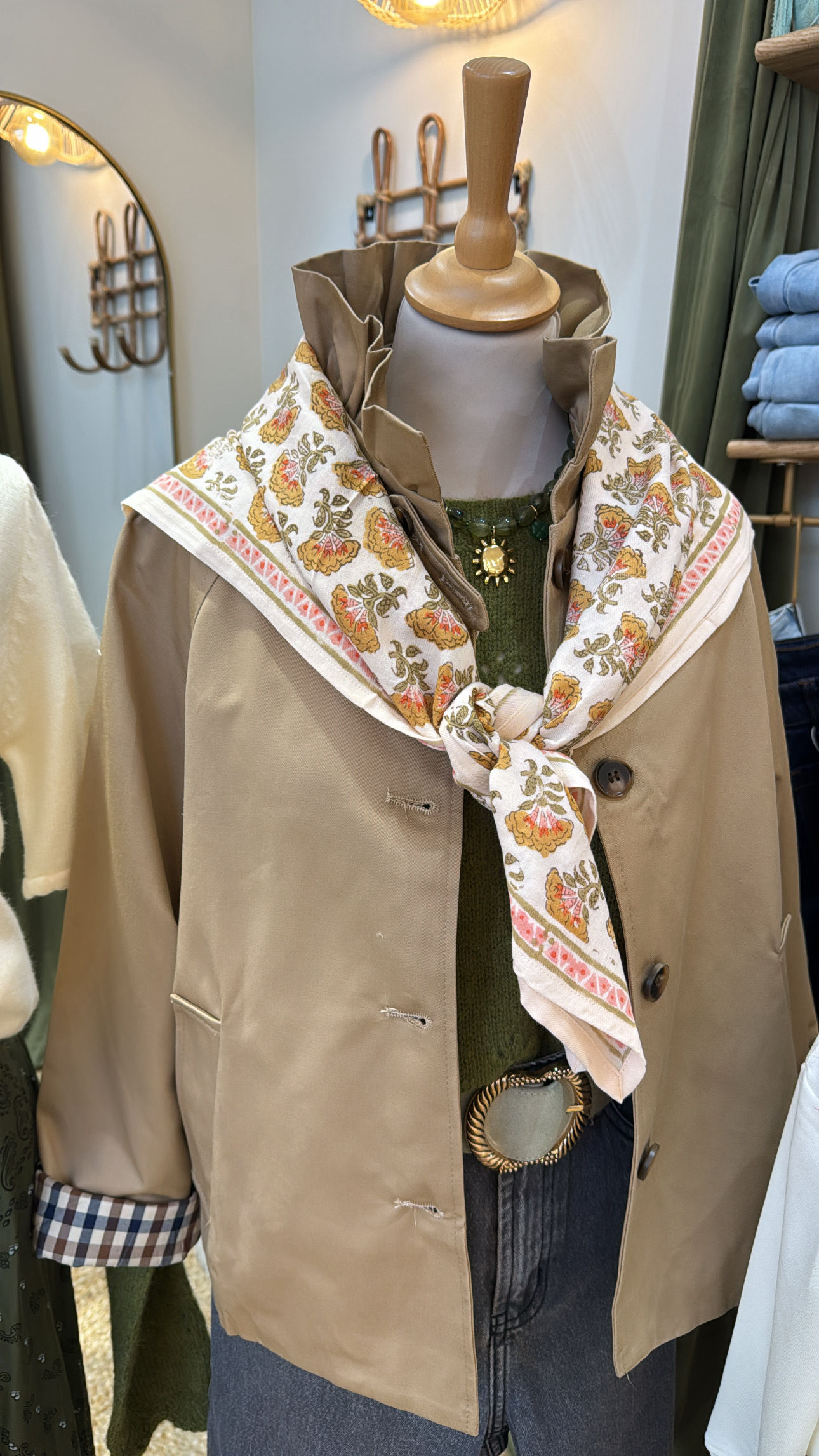 Foulard Namaste écru 