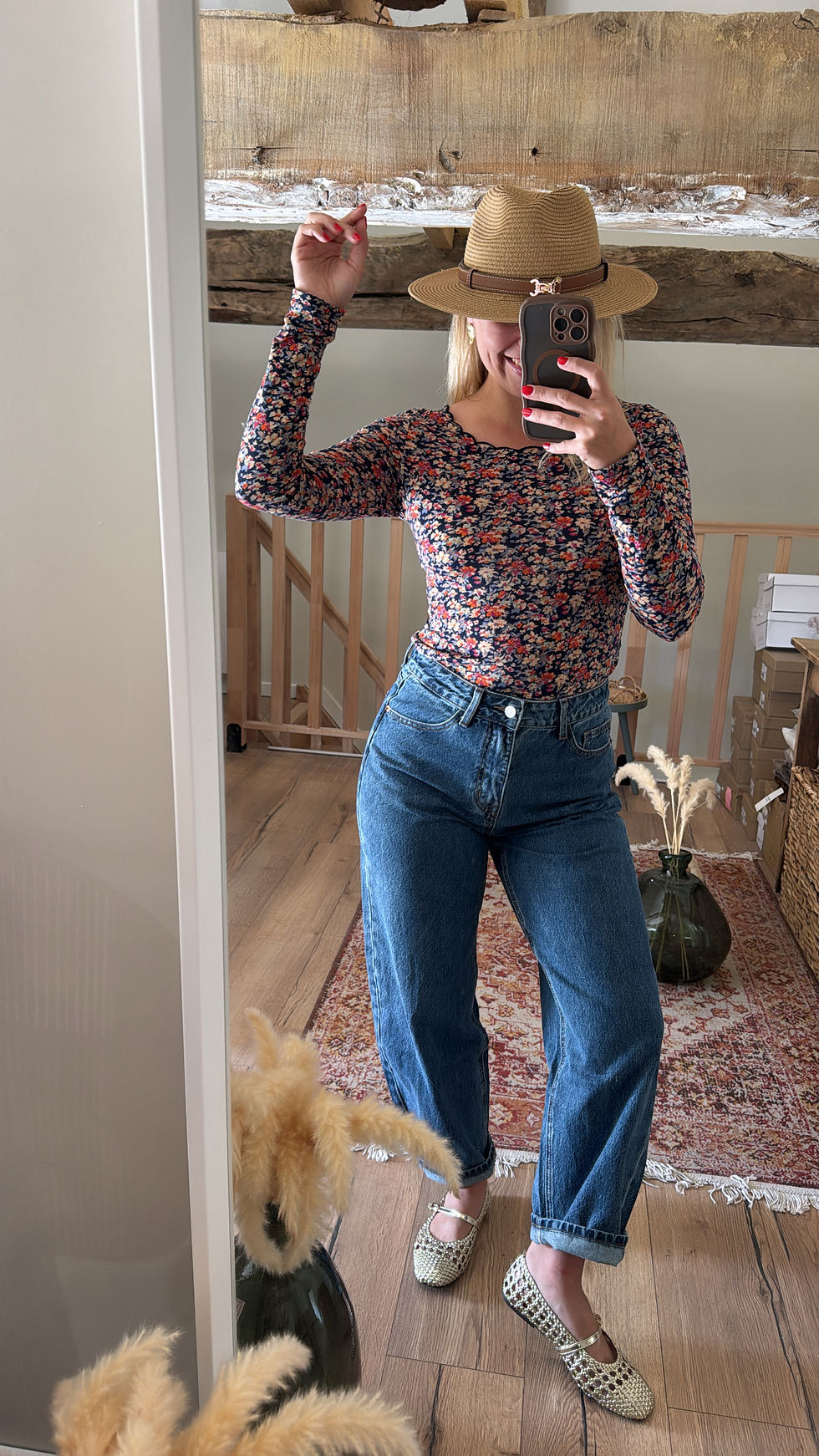 Miniature : Body à fleurs marine 💙
