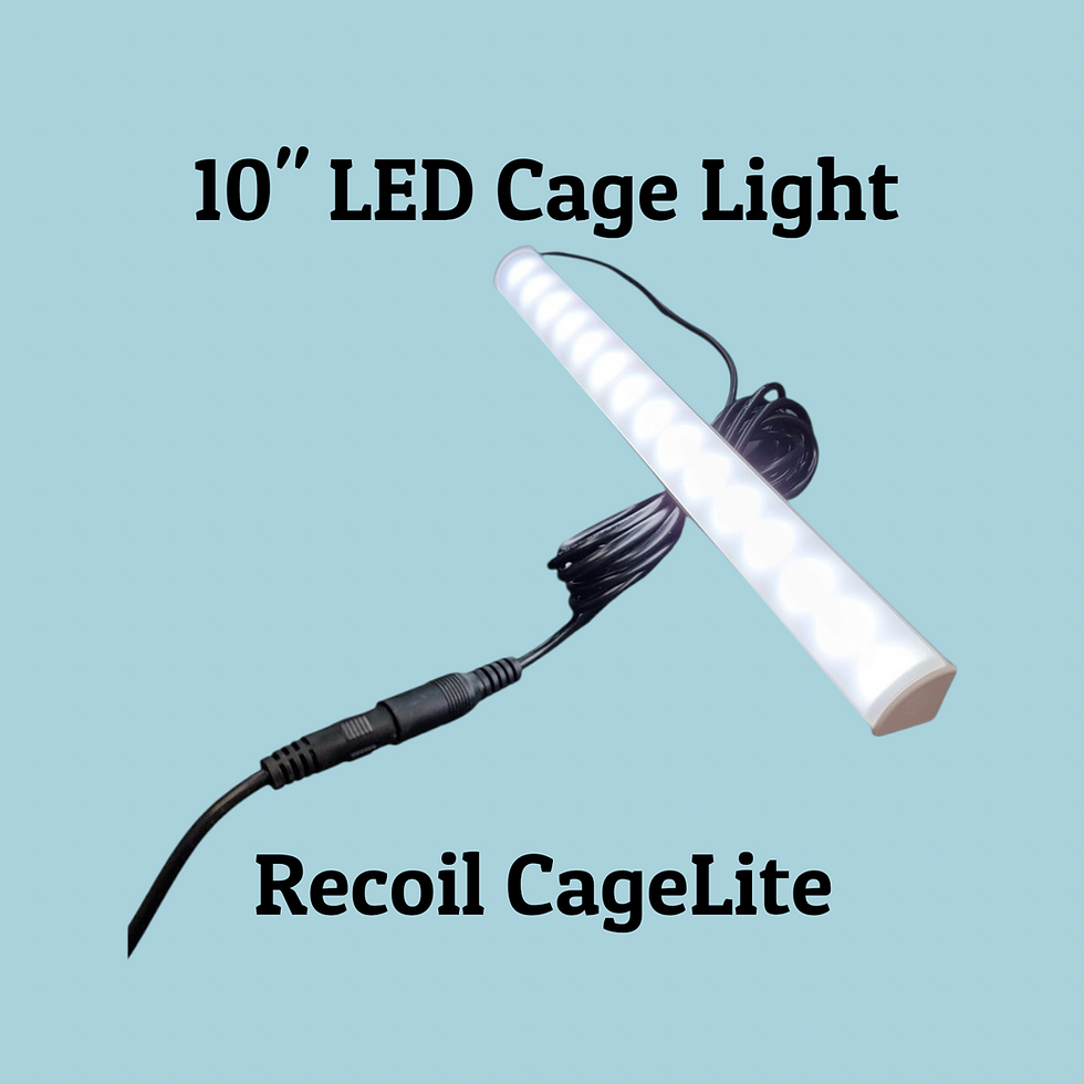 10 inch LED cage light bar for reptile enclosures Recoil CageLite