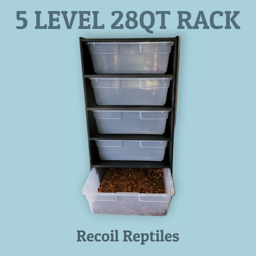 Tub 28QT PVC Snake Rack Fully Assembled Recoil Reptiles